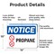 Signmission Propane OSHA Notice Sign, Aluminum, 14in W x 10in L, 2PK OS-2PACK-NS-A-1014-L-17893 - alternate 7